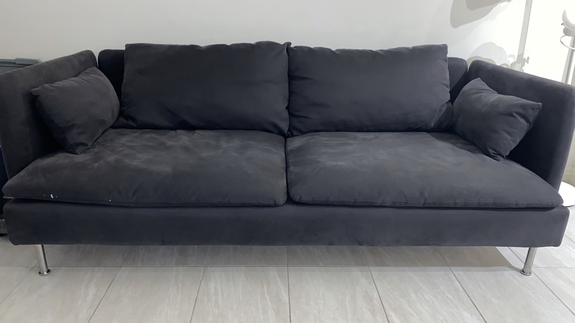 MUST GO Grey sofa couch Ikea