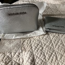 Michael Kors Small Wallet And Cosmetic Bag
