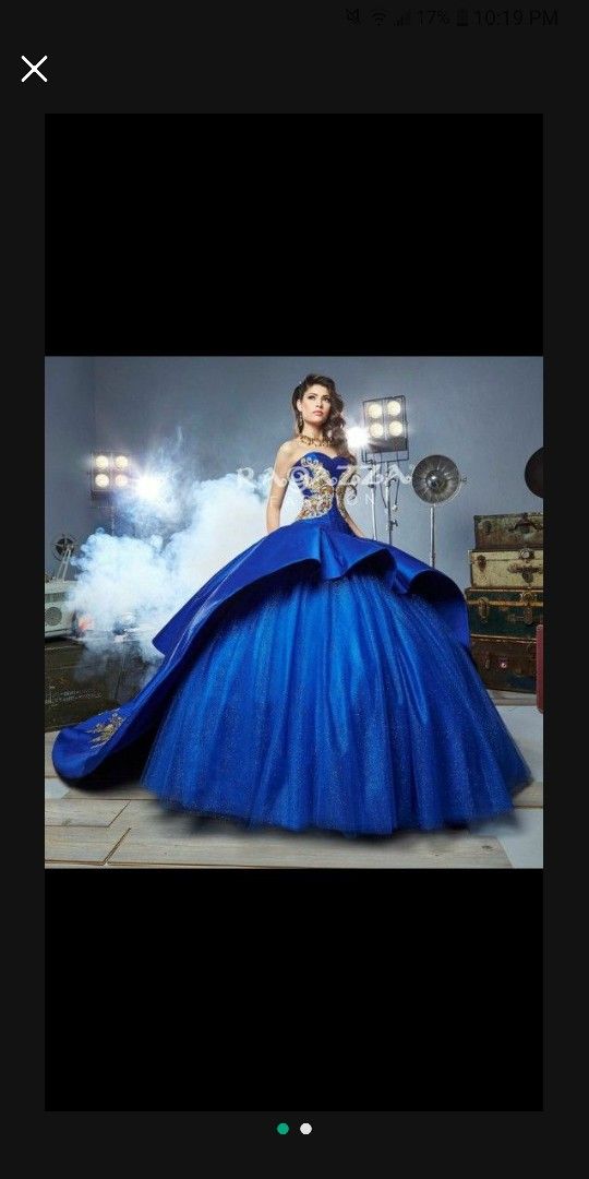 Ragazza Royal Blue Quinceanera Dress