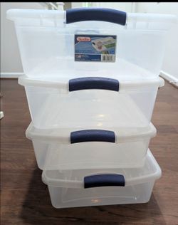 34 Q Sterilite storage boxes - Set of 4