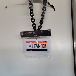 New CINCINNATI #1 Fan Bling Robe Necklace Chain Football  Who Dey NFL 