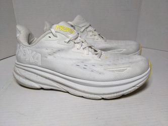 HOKA ONE ONE M Clifton 9 Wide White Lemonade Men's Size 12.5 - 1132210WTL