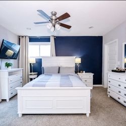 Queen Bedroom 4-Piece Set with Mattress & Box Spring