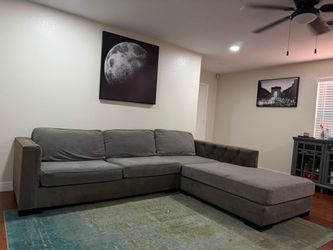 Gray oversized modern sectional- free delivery