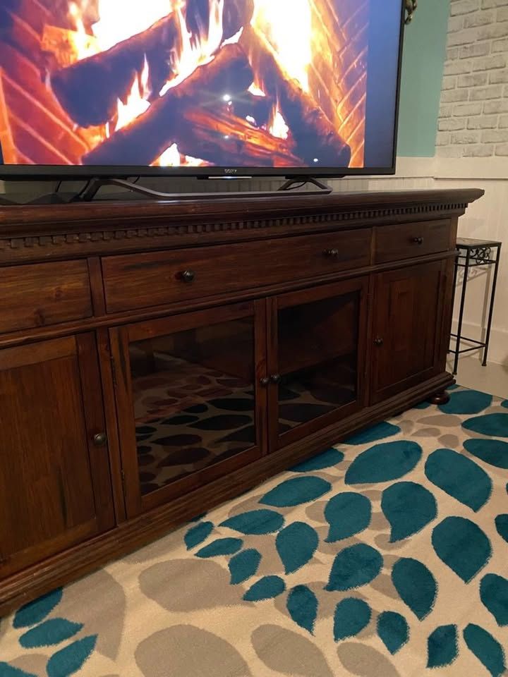 80" television console stand From Jordan’s Furniture