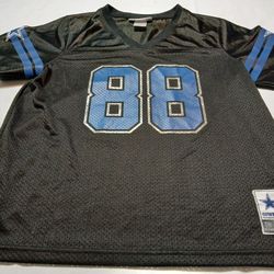 Womens LARGE SIZED Dallas Cowboys Apparel Black NFL Jersey # 88 Dez Bryant