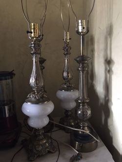 Vintage lamps 2 pairs