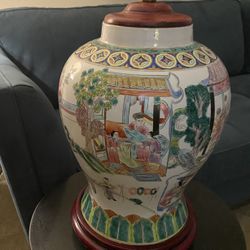 Vintage Large Ginger Jar Table lamp