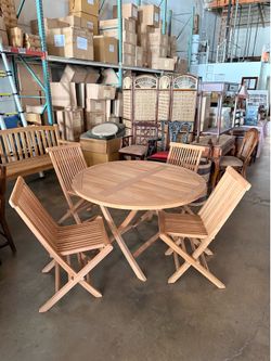 Teak Round Dining set