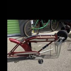 Vintage, bicycle, springer, front end