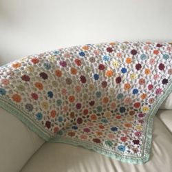 Handmade crochet blanket