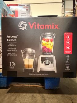Vitamix Ascent Series A2500 Blender + 64oz Container + Aer’Disc Container Open Box Tested