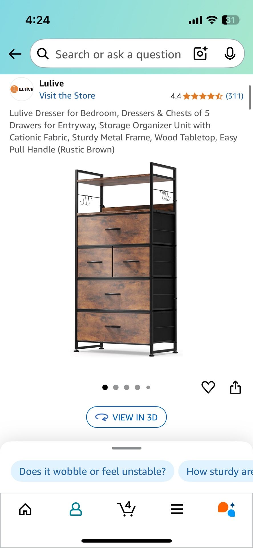 Lulive Dresser For Bedroom