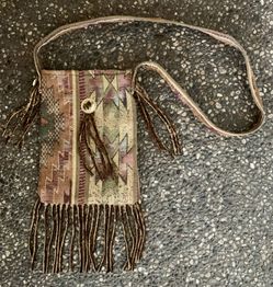 Vintage Boho Southwestern Handmade Tapestry Satchel Crossbody Shoulder Bag Purse
