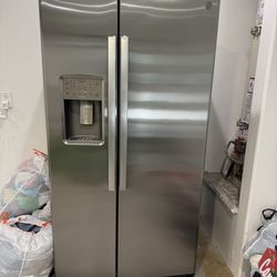 GE profile series side by side refrigerator
