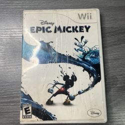 Disney Epic Mickey (Nintendo Wii, 2010) No Booklet