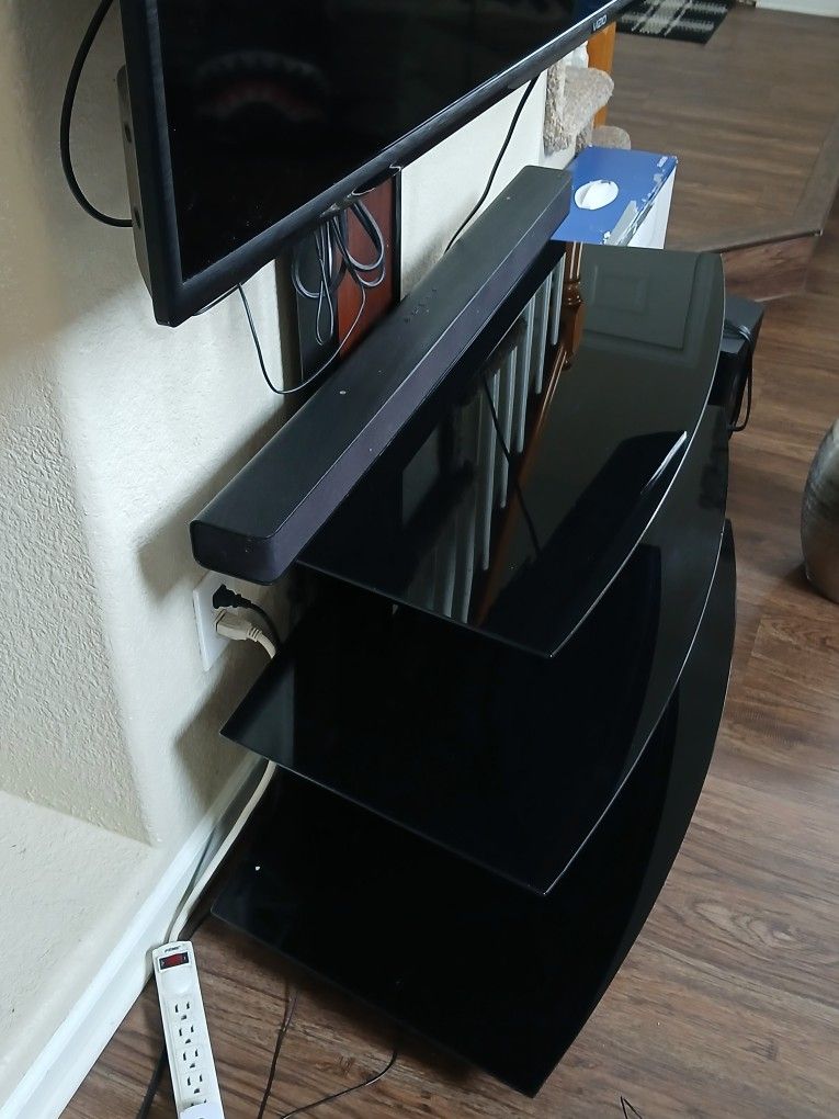 55 Inch Flat-screen TV plus mount Stand Almost New