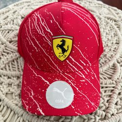 Ferrari PUMA Rosso Corsa Red Trucker Hat