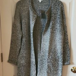 NWT J.Jill Gray Cardigan Sweater Size: XS