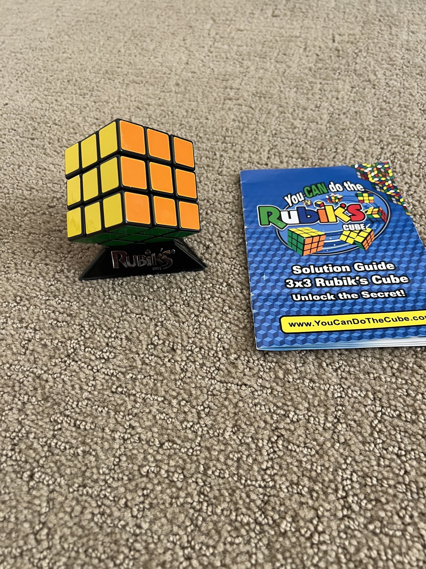 Rubiks Cube With Booklet
