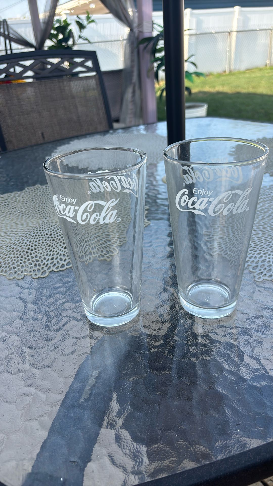 Enjoy Coca Cola Glass Cups 
