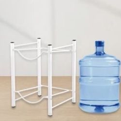 NEW! 5 Gallon Water Bottle Rack For 2 Bottles- White 