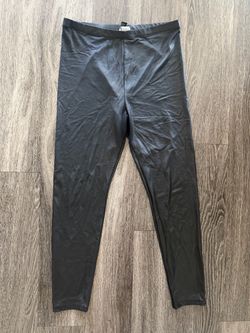 Faux leather leggings