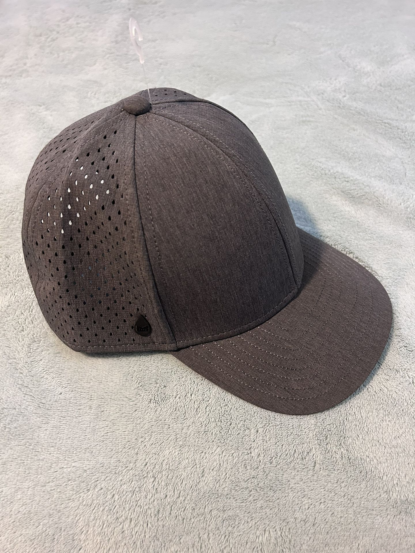 Melin A-Game Hydro Snapback Hat Cap Performance Logo Grey Low Profile 56cm