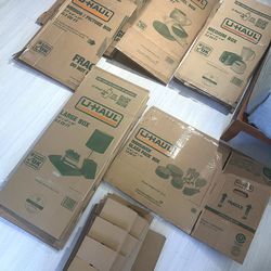 U-Haul Moving Box Bundle – Wardrobe, Dish Barrel, Mirror/Picture Boxes + 8 Moving Boxes