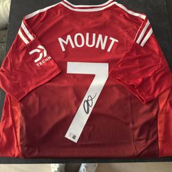Autographed Mason Mount Authentic Manchester United Jersey