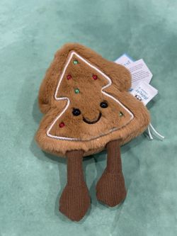 Jellycat Official Cute Amuseables Christmas Tree Cookie 