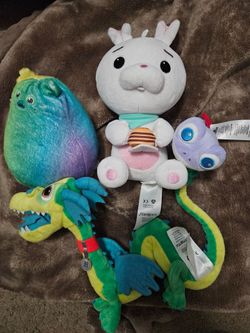 Disney Plush Lot Pixar Soul Wreck It Ralph Frozen Onward