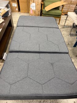 Ottoman Bed Sleeper, 34" Convertible Sleeper Chair Bed, Dark Grey