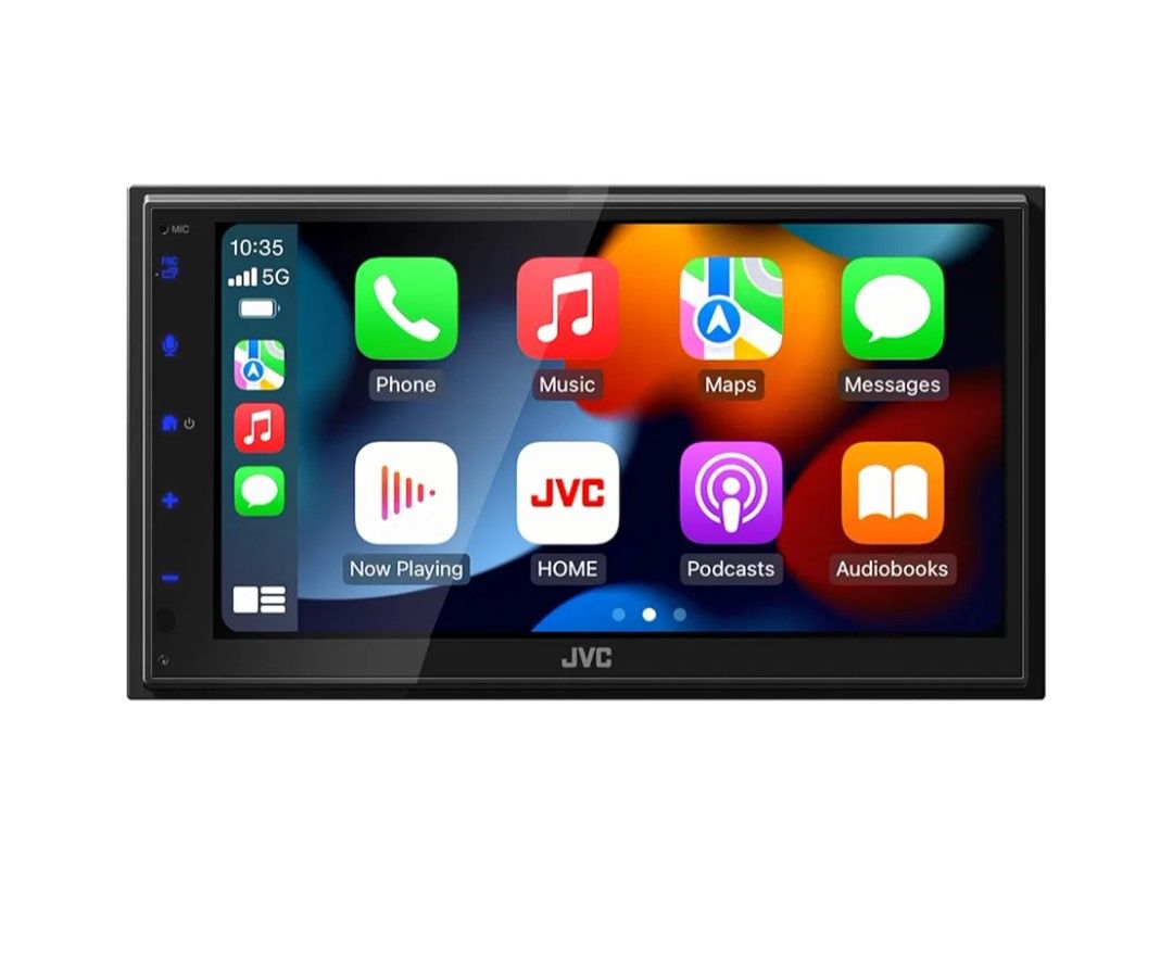 JVC KW-M690BW 6.8" Capacitive Touchscreen Car Stereo – Wireless Apple CarPlay & Android Auto, Bluetooth, USB Mirroring, 13-Band EQ