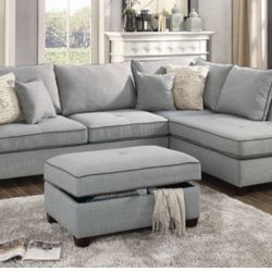 Sectional Sofa + Ottoman