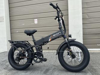 JASION Hunter Pro 1000 Watt Dual Suspension Electric Bike Phantom Black