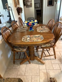 The brown table