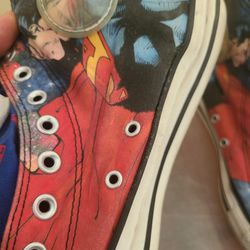 Superman Converse Shoes Size 8
