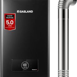 Gasmart C 113,000 BTU Indoor Tankless Water Heater Propane, Up to 5 GPM On Demand Propane Hot Water Heater, 120 Volt, CS422BLPN2