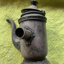 Vintage GORMAN Tea Pot BOWMAN HOTEL 1898 Silver Soldered 