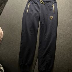 Blue Zip LV Pocket sweatpants 