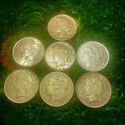 Old Us 90% Silver Dollar Coins (makeAoffer)