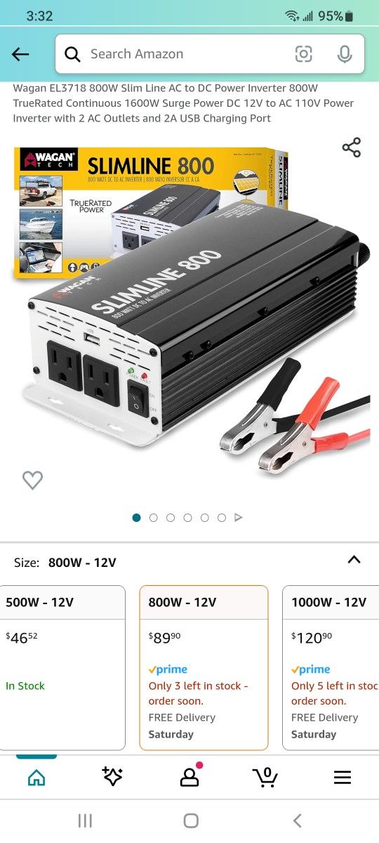 DC TO AC POWER CONVERTOR 800 WATT