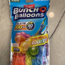Bunch O Balloons Tropical Party Self-Sealing Water Balloons. 100+ balloons included. 