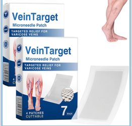 Vein Target Microdarts Patch, Professional Varicose Veins Treatment for Legs Patchs, GFOUK Veintarget Microdarts Patch, Natural Ingredients Leg Treatm