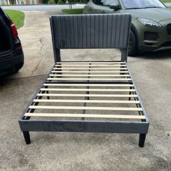 Candler Upholstered Platform Bed with Wingback