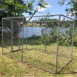 Used Outdoor Dog Kennel with Free Large Dog House - $250 (or best offer)