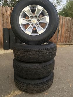 17” Chevy Silverado wheel and tires