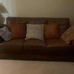 Brown Leather sofa