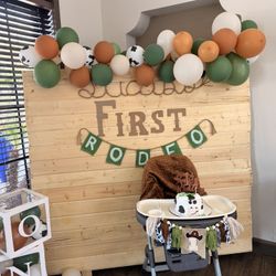 My First Rodeo Cowboy Birthday Decorations & Props – Full Set